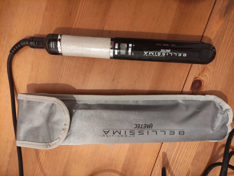 Modelador de cabelo multifunções alisador + modelador de caracóis