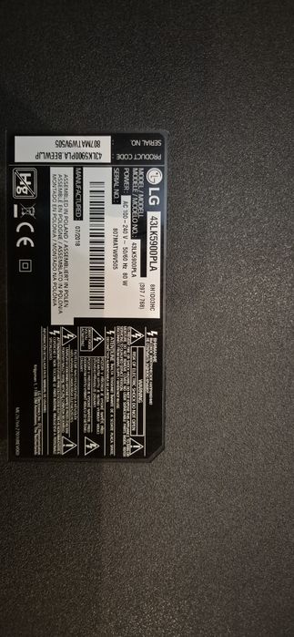 Uszkodzony Tv sprzedam