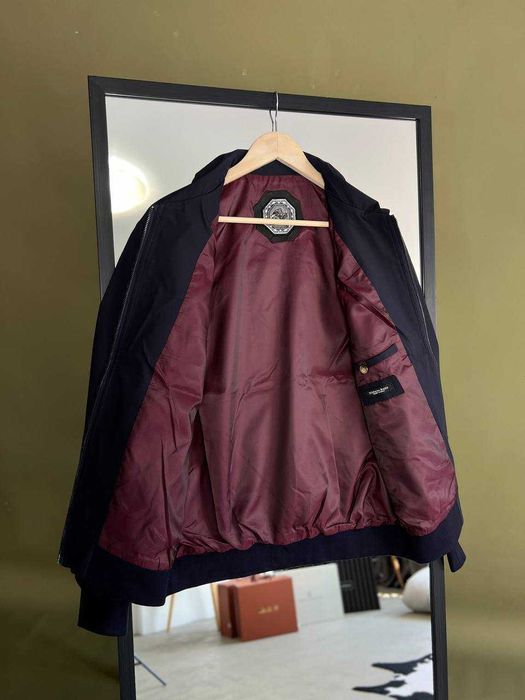 Мужская демисезонная куртка Stefano Ricci синяя ветровка v112