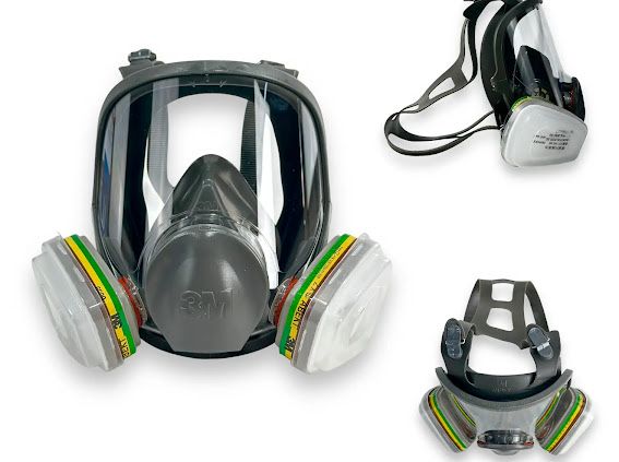 Захисна маска з респіратором 6800