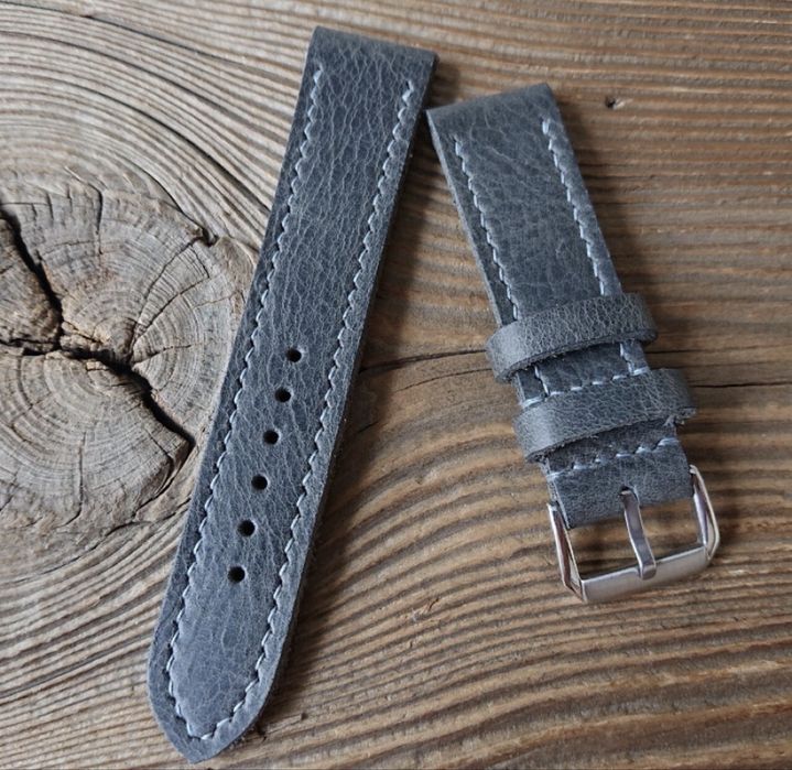 Pasek do zegarka 22 mm handmade skóra naturalna ręcznie robiony