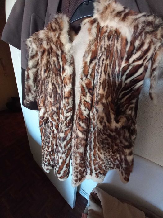 Colete em pele tigre