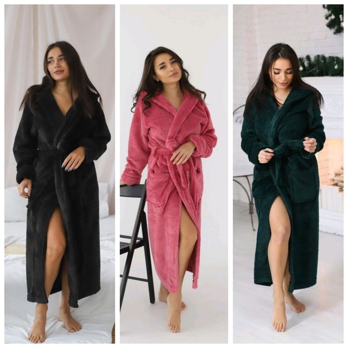 Халат махровий жiночiй різні колори