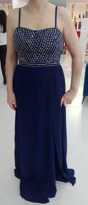 Vestido cerimónia/festa Azul