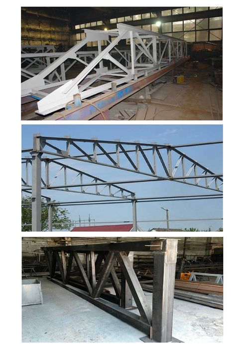 Фермы металлические, ангары, навесы, Сто изготовление, дачные дома