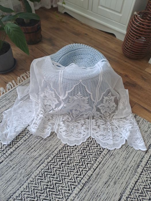 Białe firanki zazdrostka 2 sztuki