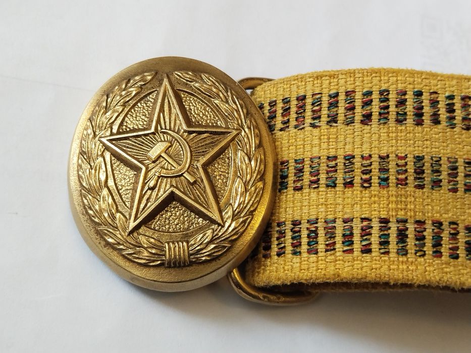 Военный офицерский парадный ремень, пряжка, СССР.
