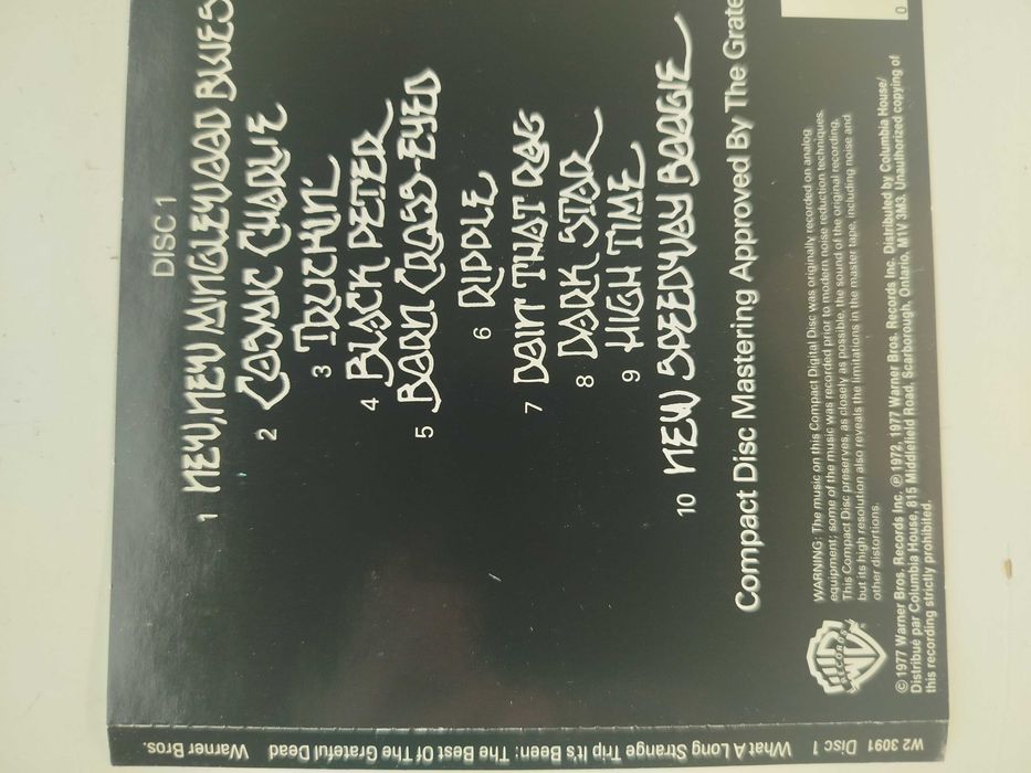Grateful Dead What A Long Strange Trip It's Been Best Of Disc 1 CD