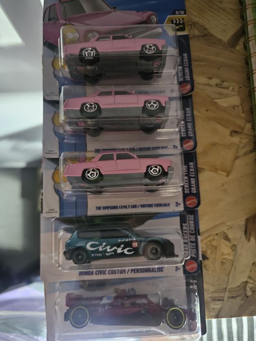 3 HotWheels dos Simpsons