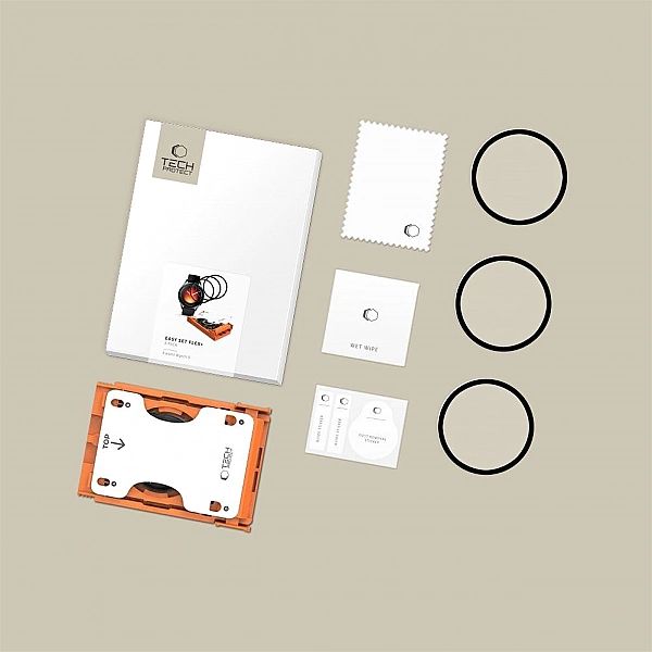 Szkło Hybrydowe Tech-Protect Easy Set Flex+ 3-Pack Xiaomi Watch 5 Blac