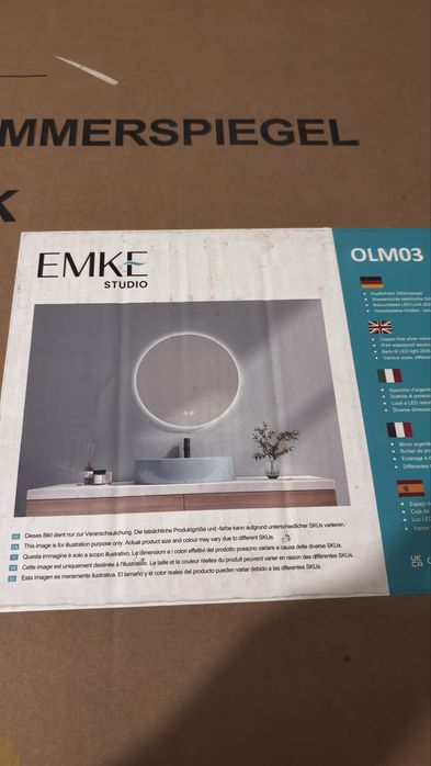 Espelho com led e desembaciador