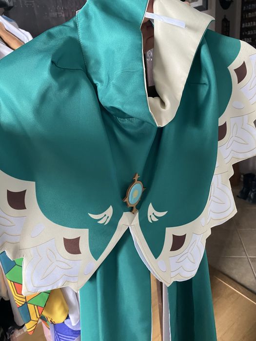 venti genshin impact cosplay stroj wig peruka