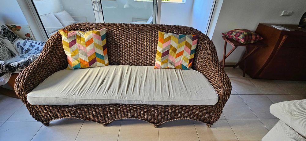 Conjunto de Sofas de Corda / Vime