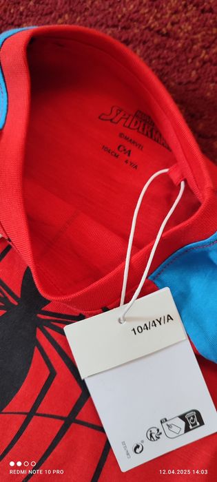 Дитячий літній костюм Marvell Spiderman шорти и футболка  CA,104р,Щеня