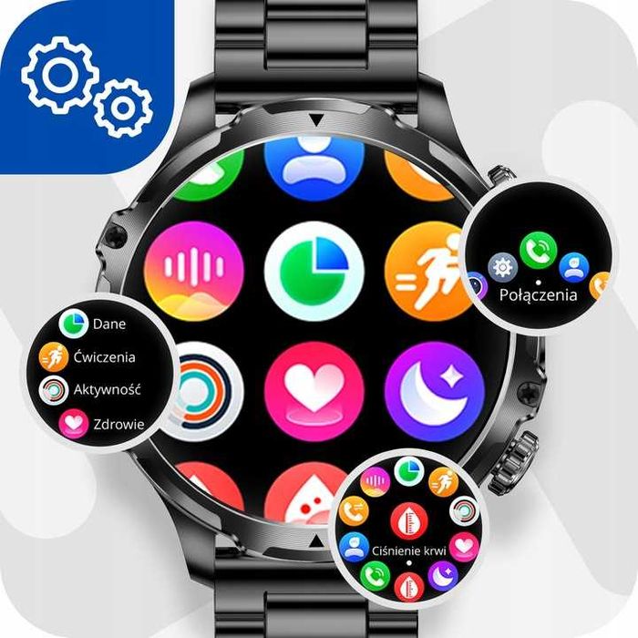 Zegarek SMARTWATCH Męski Rozmowy Duża Bateria 700 mAh WODOODPORNY