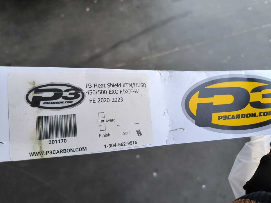 Карбонова накладка на трубу вихлопної системи KTM Husquarna 2020-2023