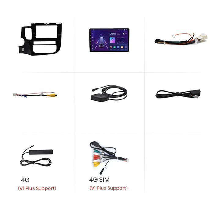 Radio Android 10,1” CarPlay Android Auto – Outlander 12–18 PL