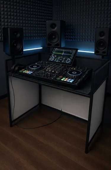 Stand DJ stanowisko dla DJa stół karnawał didżeja djka ZESTAW