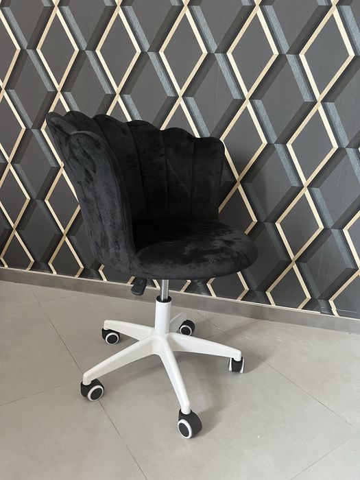 Крісло обертове,FLOWERS Чорний,Сірий