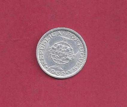S.TOMÉ E PRINCIPE Ex-colonia  5  Escudos 1962 Prata