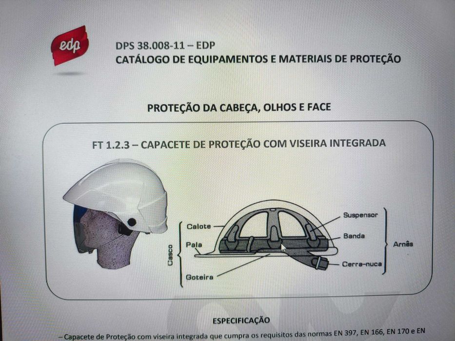 Capacete de proteção com viseira integrada