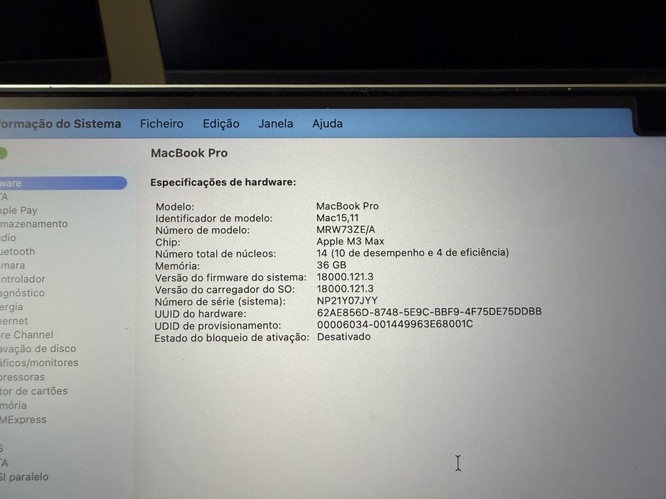 MacBook Pro 16 M3 Max 36GB 1TB 30C GPU