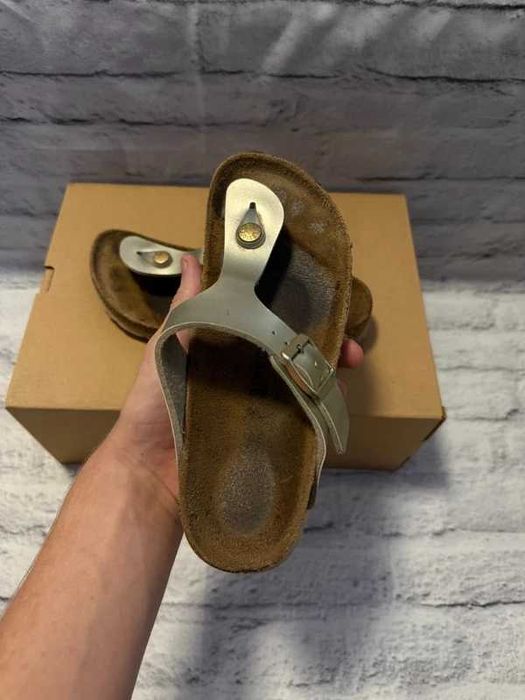 Klapki Birkenstock Gizeh Metalic Gold Japonki EU 36