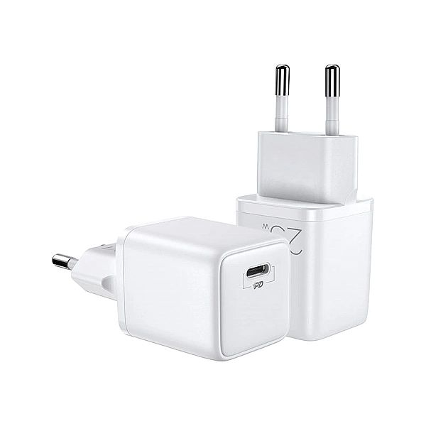Joyroom szybka ładowarka sieciowa USB Typ C 25W 3A wtyczka EU biały (L