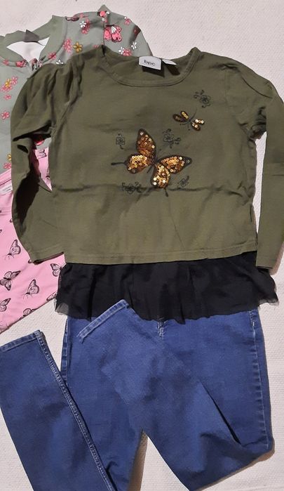 Zestaw ubranek dla dziewczynki roz. 134-140