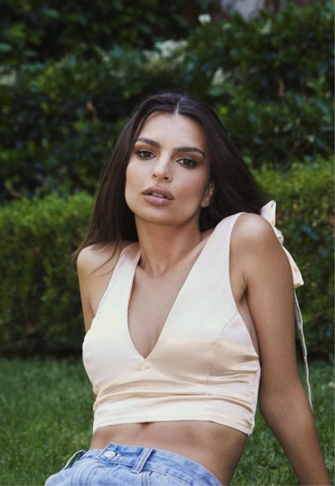 Top wiązany kolor szampański Nasty Gal nowe
