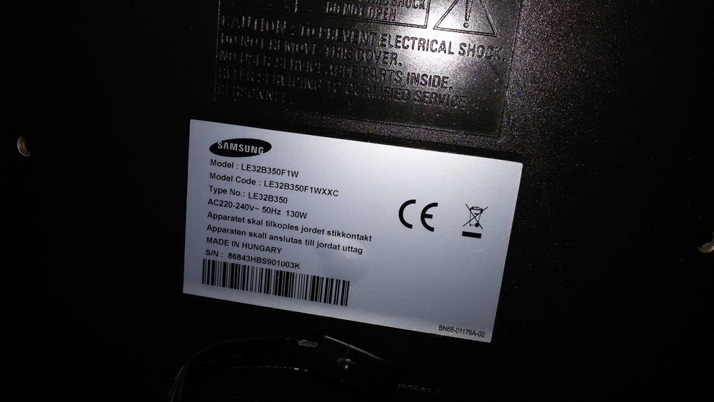 tv lcd samsung le32b350f1w  32polg