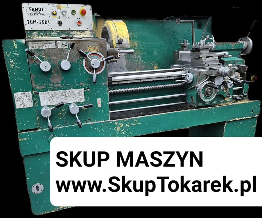 Skup maszyn urządzeń likwidacja fabryk zakładów narzędziowni tokarka