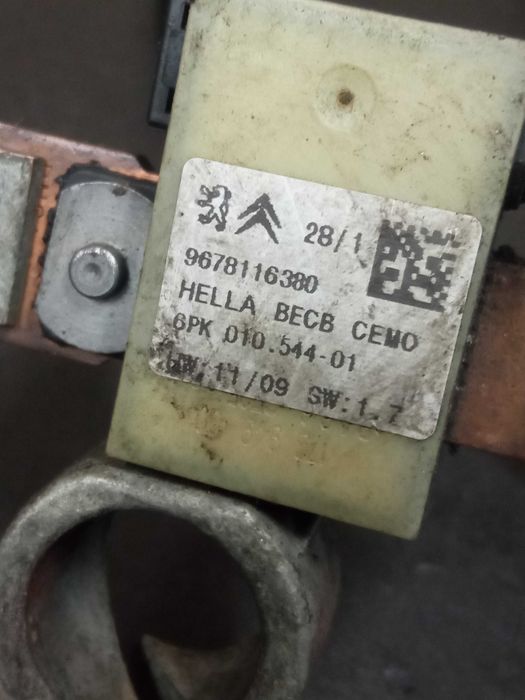 Klema minusowa Citroen C3 II DS3 9678/116/380 Siedlce