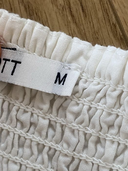 Коротка біла сукня/сарафан