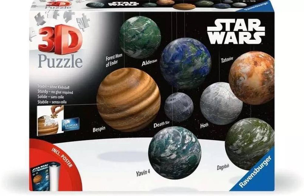Puzzle 3D Star Wars Galaktyka pudełko,373x273 mm