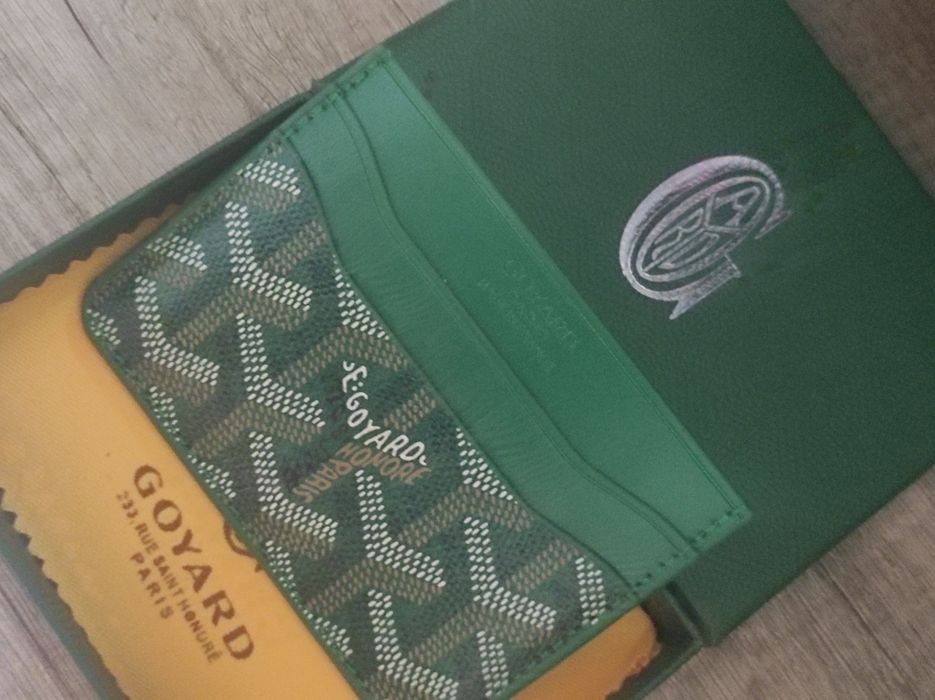 Goyard cardholder zielony