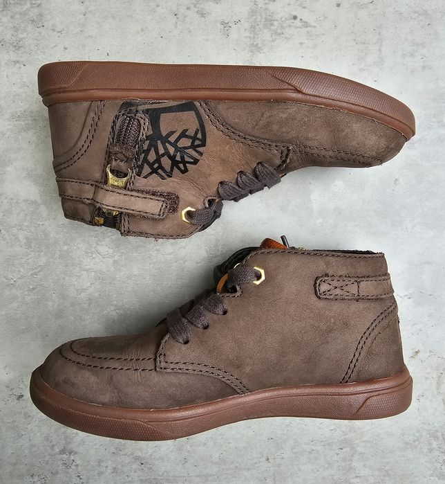 Timberland Groveton 27 chłopięce buty brązowe za kostkę trzewiki trape