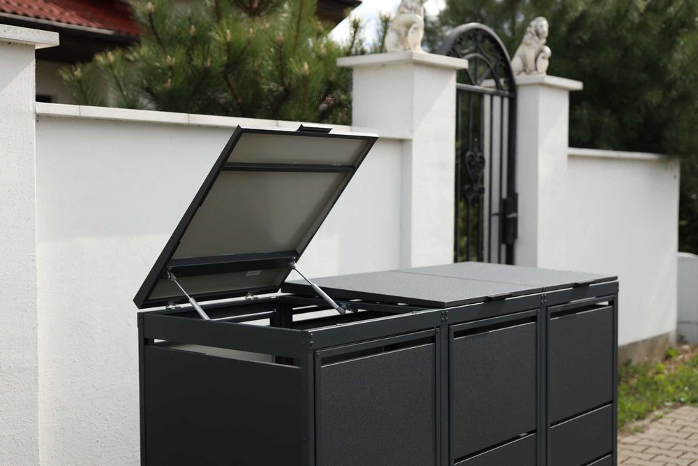 Zabudowy koszy Top Box Obudowy koszy Osłona kosza 4x240L Premium