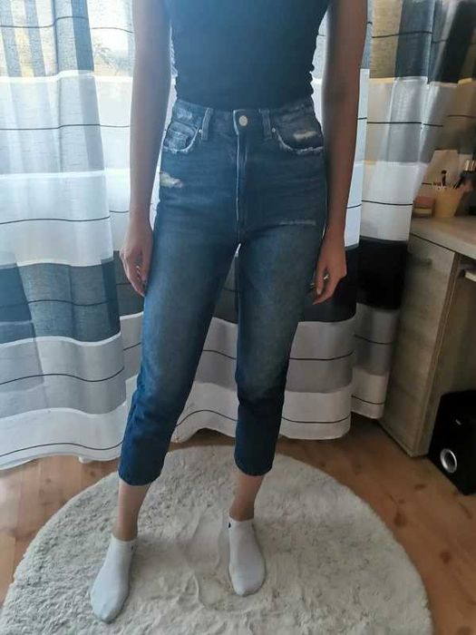 Spodnie jeansy Cropp roz. XS stan idealny