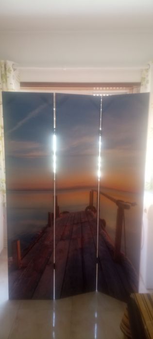Biombo praia com lados diferentes