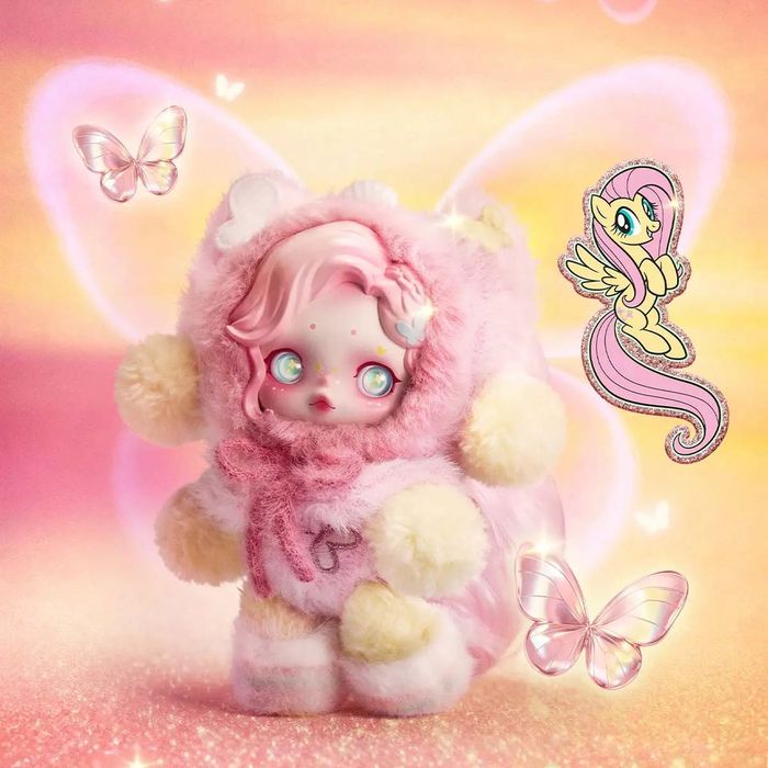 SKULLPANDA × My Little Pony Series Plush Doll Pendant Скуллпанда