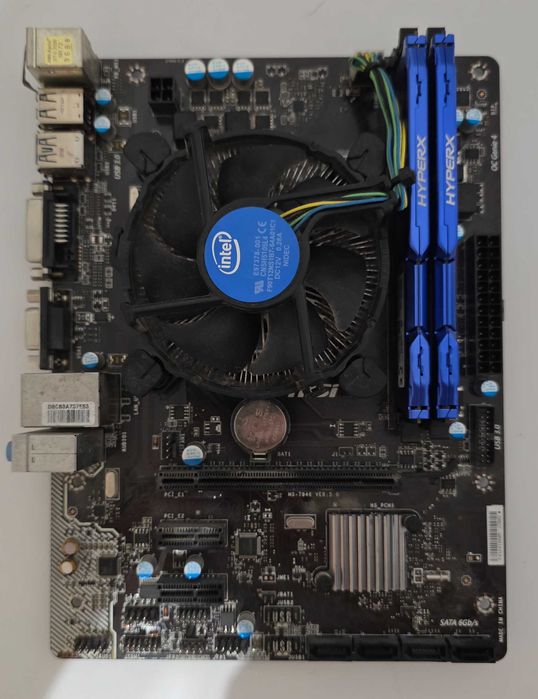 i7-4770 3.4Ghz + MSI H81M PRO-VD + 12GB DDR3 HyperX Fury
