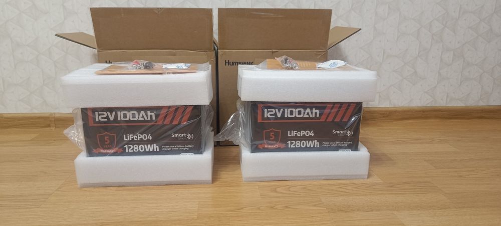 Humsienk Акумулятор LiFePO4 12V 100Ah с  Bluetooth BMS в наявності