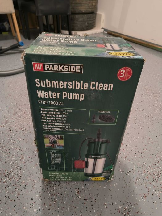 Pompa zatapialna do czystej wody Parkside PTDP 1000 A1 6500l/h
