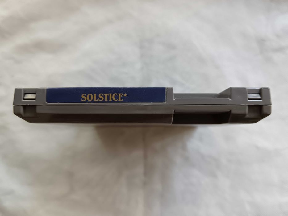 Solstice [NES, 1991] Solto com capa, manual e poster da Nintendo