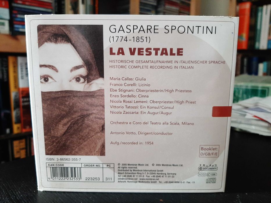 Spontini – La Vestale – Maria Callas, Franco Corelli – Antonio Votto