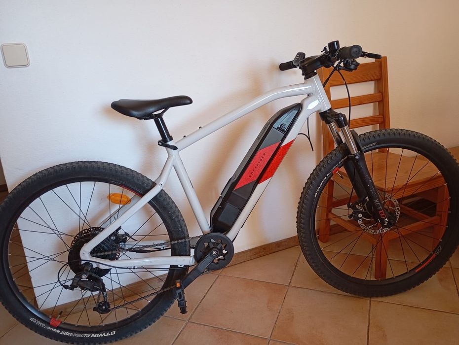 BTT ELÉTRICA SEMIRRÍGIDA 27'5" E-ST 100 branco/ vermelho