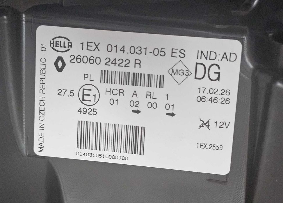 Otica Esquerda Renault Trafic III 2ª Fase | 139274