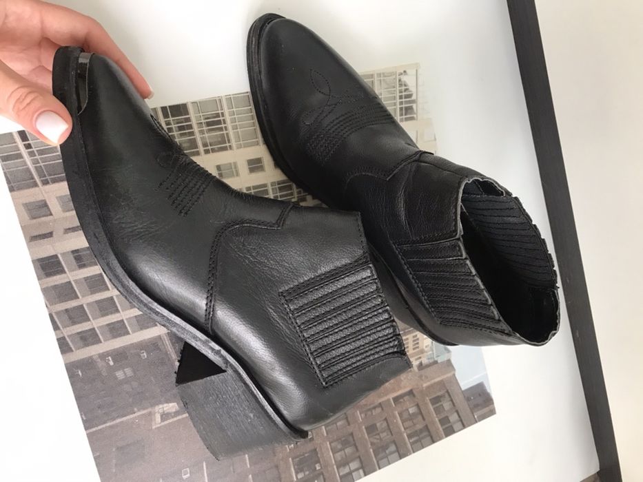 ботинки, козаки кожанные