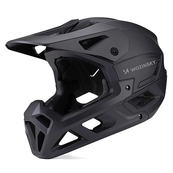Kask rowerowy fullface Wozinsky z osłoną szczęki M - czarny